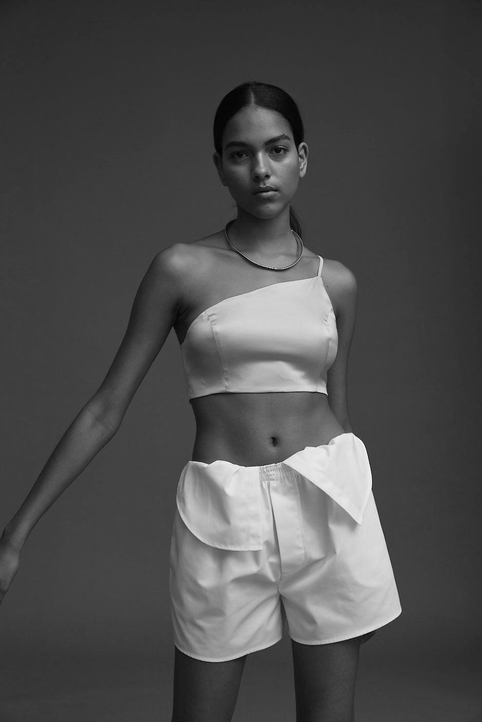 Leila One Shoulder Bralette – PRAE NYC - Designer Silk Intimates