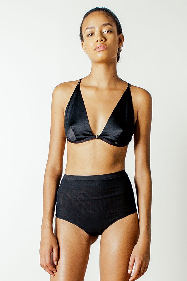Lillie Cut-Out Bralette – PRAE NYC - Designer Silk Intimates & Ready-To-Wear