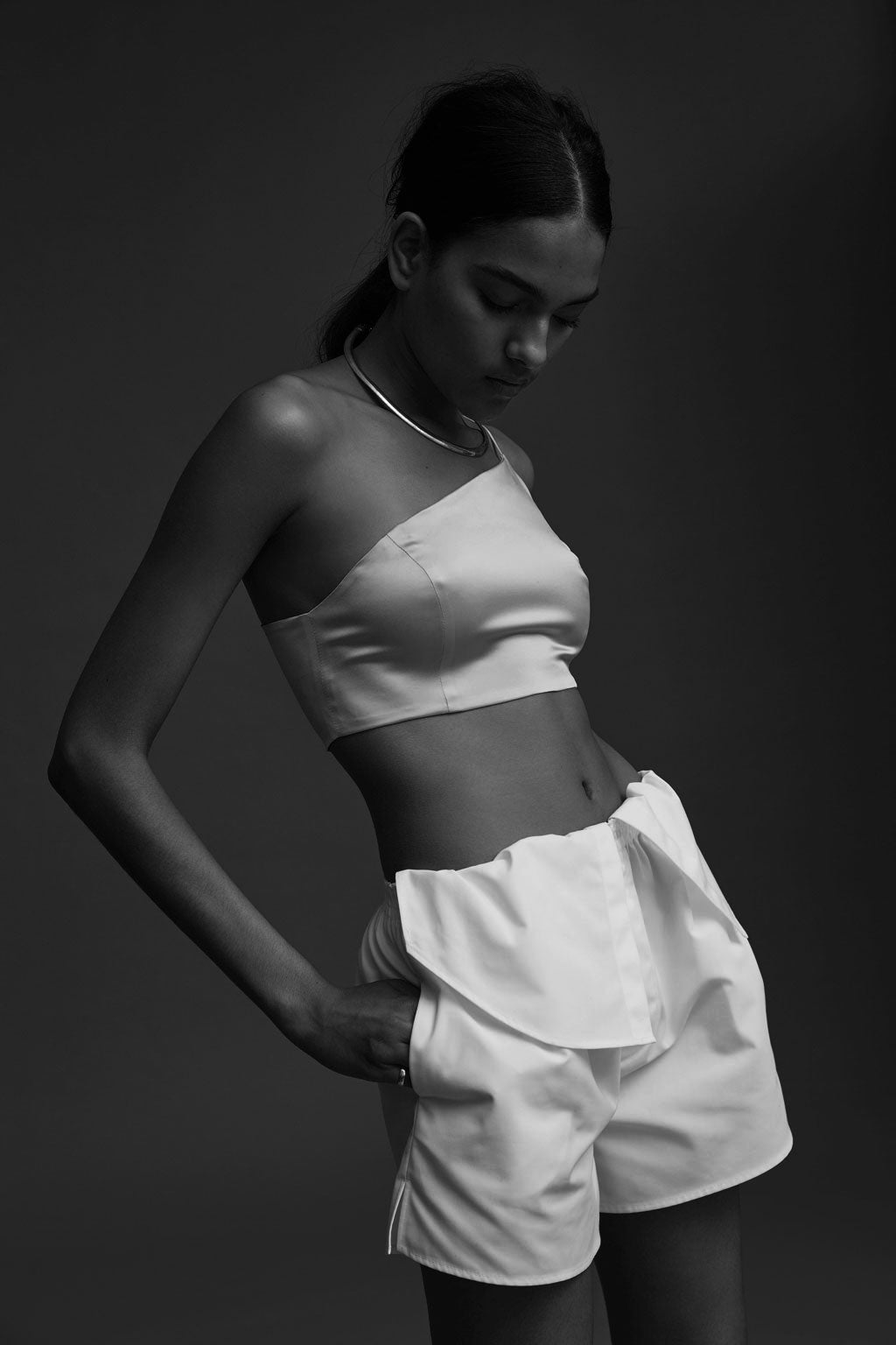 Leila One Shoulder Bralette – PRAE NYC - Designer Silk Intimates &  Ready-To-Wear